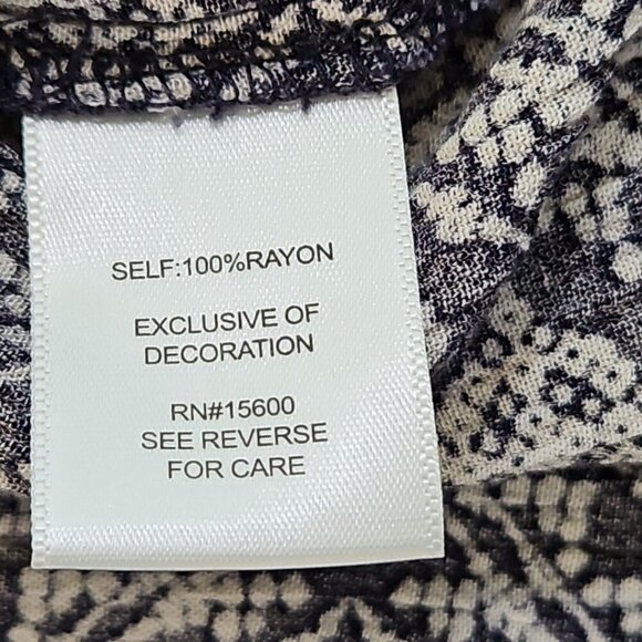 Kate and Sam Midi Dress Navy White Button Up Elastic Waist  Size Medium EUC LN - Picture 6 of 16